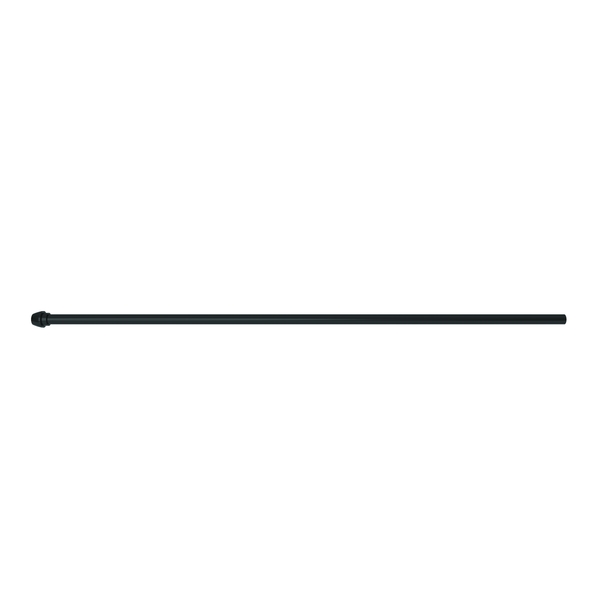 Brasstech 3/8" X 20" Rigid Supply Tube, Bull Nose in Flat Black 432/56